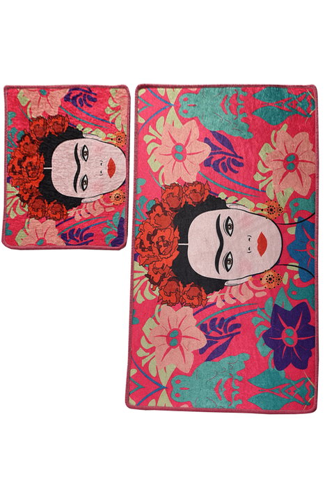 Mijölnir Juego de alfombras de baño Frida - Pink